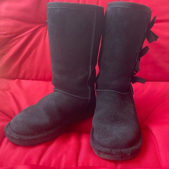 Koolaburra by Ugg Kids Victoria Tall Black Size 12 pre owned - Picture 1 of 6